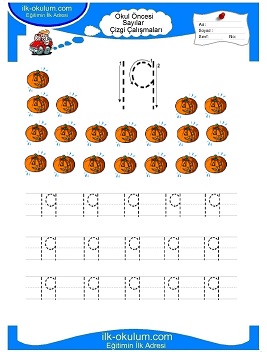 Çocuklar İçin Çizgi Çalışma Sayfaları 
